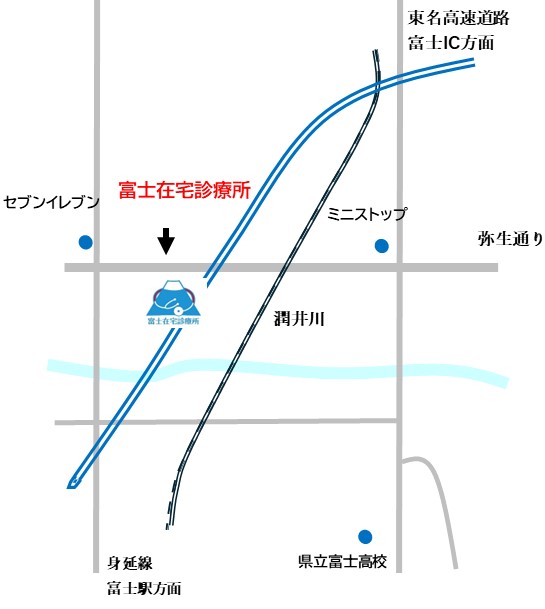 富士在宅診療所エントランスの写真